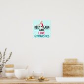 落ち着いて体操を愛して 美しい体操選手 ポスター (キッチン)