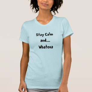 落ち着いて引用文女性用Tシャツ Tシャツ