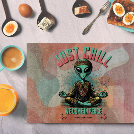 落ち着いて来いて カッティングボード