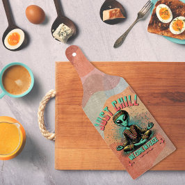 落ち着いて来いて カッティングボード