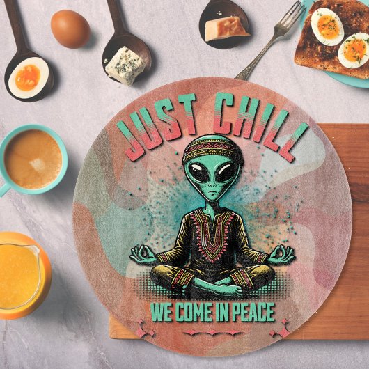 落ち着いて来いて カッティングボード