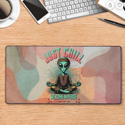 落ち着いて来いて デスクマット