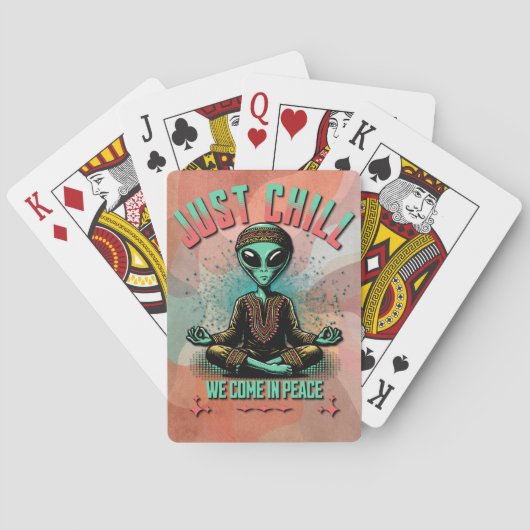 落ち着いて来いて トランプ (裏面)