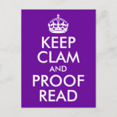 落ち着いて校正しよう ポストカード (正面)