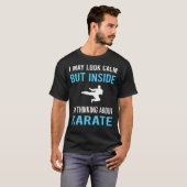 落ち着いて空手 Tシャツ (正面フル)