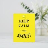 落ち着いて笑顔で ポストカード (スタンド正面)