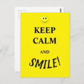 落ち着いて笑顔で ポストカード (正面/裏面)