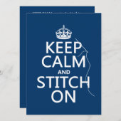 落ち着いて縫おう（全色） 招待状 (正面/裏面)