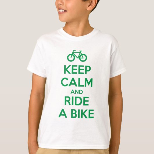 落ち着いて自転車に乗ろう Tシャツ (正面)