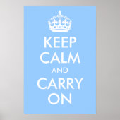 「落ち着いて行動しよう」プリントをパロディ化 ポスター (正面)