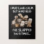 落ち着いて見えるかもしれないが、私の頭の中で君を叩いた ジグソーパズル (縦)