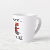 落ち着いて見えるかもしれないが、頭の中で君をつついたのは3Tだ。 カフェラテマグ (右アングル)