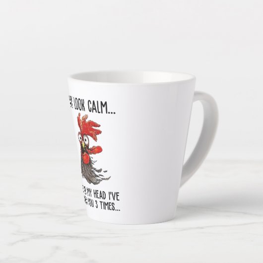 落ち着いて見えるかもしれないが、頭の中で君をつついたのは3Tだ。 カフェラテマグ (右アングル)