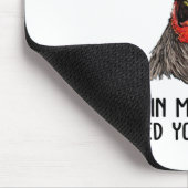 落ち着いて見えるかもしれないが、頭を3回つついた マウスパッド (コーナー)