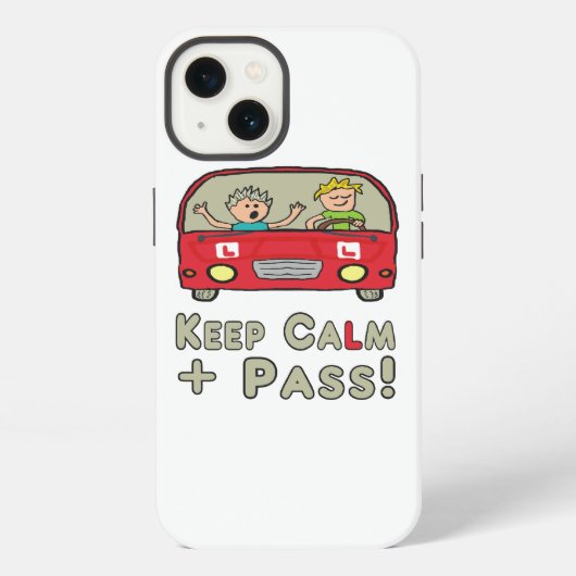 落ち着いて運転免許試験 iPhoneケース (裏面)