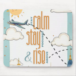 落ち着いて集中し、テーマを超えて上昇 マウスパッド