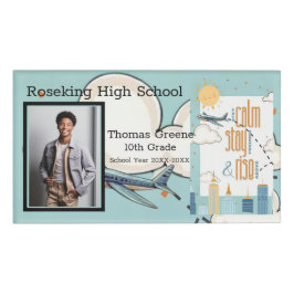 落ち着いて集中し、テーマを超えて上昇 名札