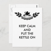 落ち着いて お茶の時間 ポストカード (正面/裏面)