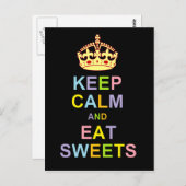 落ち着いて、お菓子を食べよう ポストカード (正面/裏面)