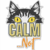 落ち着いて…ない。ネコの多くの気分 シール (正面)