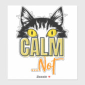 落ち着いて…ない。ネコの多くの気分 シール (シート)