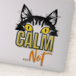 落ち着いて…ない。ネコの多くの気分 シール