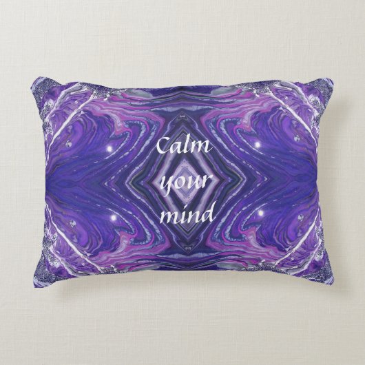 「落ち着いて」アクリルインスパイア注 アクセントクッション (正面)