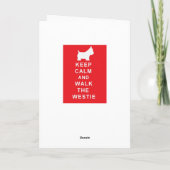 落ち着いて&ウェスティーの誕生日カードをハグしよう 妻 夫 カード (裏面)