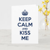 落ち着いて、キスして カード (黄色い花)