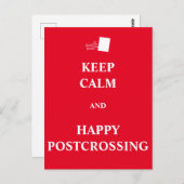 落ち着いて、ハッピーポストクロッシング ポストカード (正面/裏面)