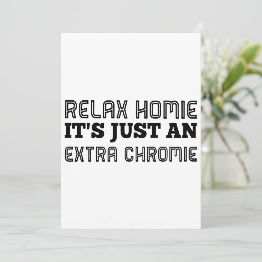 落ち着いて、ホミー。それはただの余ったクロミーのヒップスターTシャツ (スタンド正面)