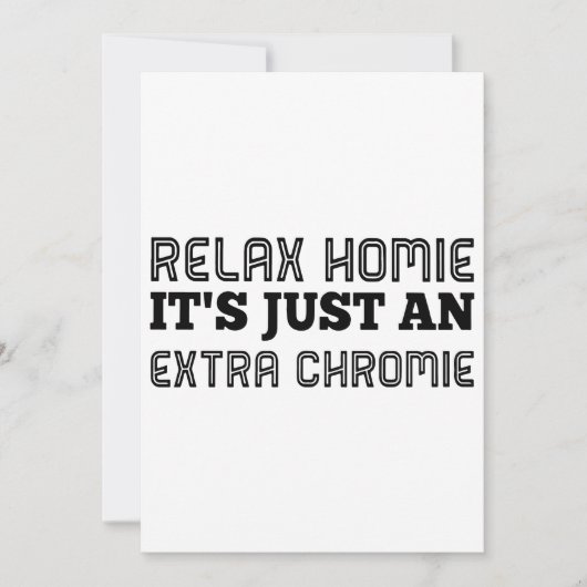 落ち着いて、ホーム、これはただのクロミー ヒプスターTシャツだよ (正面)