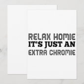 落ち着いて、ホーム、これはただのクロミー ヒプスターTシャツだよ (正面/裏面)