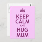 落ち着いて、ママにハグ ポストカード (正面/裏面)
