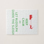 落ち着いて ルドルフがサンタのそりを導く ジグソーパズル (横)