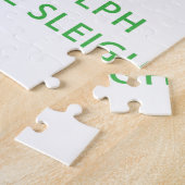 落ち着いて ルドルフがサンタのそりを導く ジグソーパズル (側面)