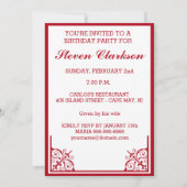 落ち着いて 今日は私の誕生日 招待状 (裏面)