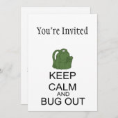 落ち着いて 招待状 (正面/裏面)