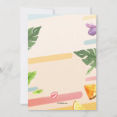 落ち着いて 招待状 (裏面)