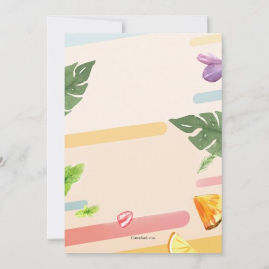 落ち着いて 招待状 (裏面)