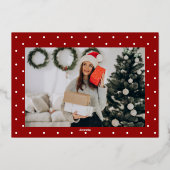 落ち着いて、楽しいクリスマスを 箔シーズンカード (裏面)