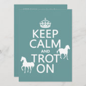 落ち着いて、歩き出そう - 馬 - すべての色 招待状 (正面/裏面)