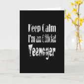 落ち着いて 私はもう公式にティーンエイジャー カード (黄色い花)