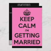 落ち着いて 私 結婚するよ！独身最後の夜 / ハン 招待状 (正面/裏面)