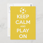 「落ち着いて、黄色のポストカードでプレイを続けよう」 ポストカード (正面/裏面)