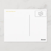 「落ち着いて、黄色のポストカードでプレイを続けよう」 ポストカード (裏面)