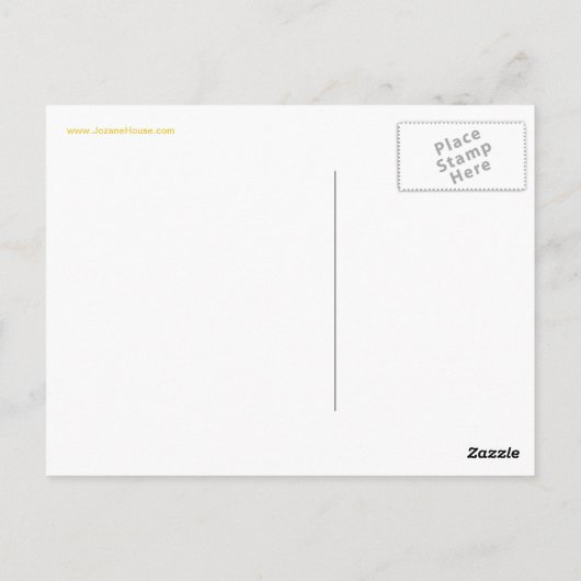 「落ち着いて、黄色のポストカードでプレイを続けよう」 ポストカード (裏面)