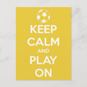 「落ち着いて、黄色のポストカードでプレイを続けよう」 ポストカード (正面)
