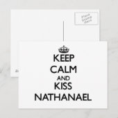 落ち着いて Nathanael にキスして ポストカード (正面/裏面)