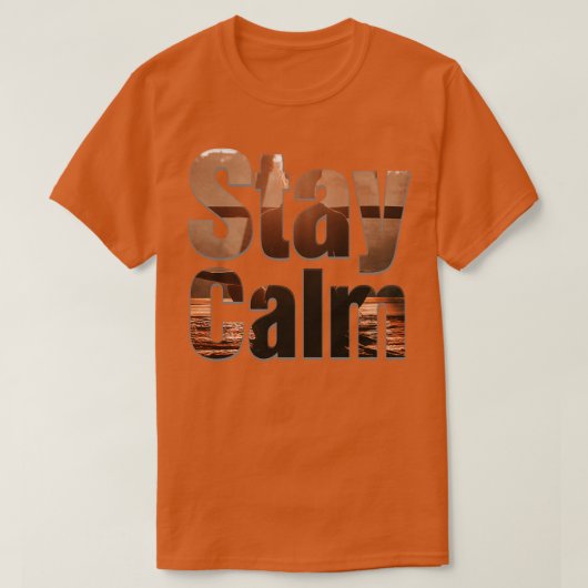 落ち着いて Tシャツ (デザイン正面)